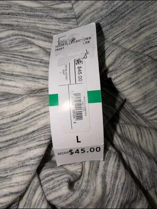 NWT Felina Soft Taylor Boyfriend Lounge Wear Light Weight Sweater Size Large - Picture 3 of 9